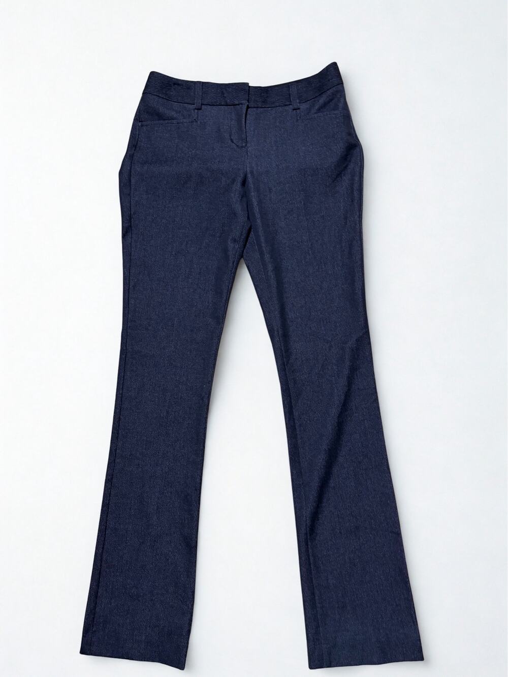 Vtg Y2K Express Barely Bootcut Lowrise Black Trousers Office Siren Size XXS